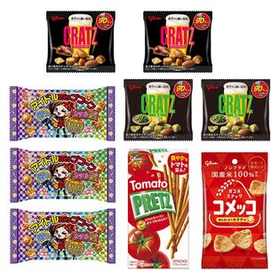 【5種・計9コ】キャラメルポップコーンとおつまみスナックセット