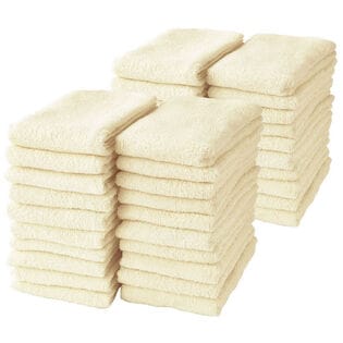 フェイスタオル【パールイエロー 40枚セット】