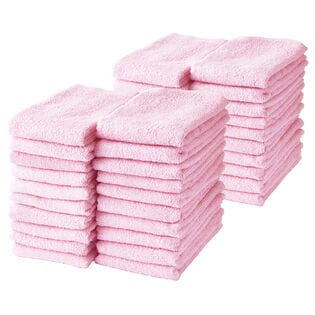 フェイスタオル【ベビーピンク 40枚セット】