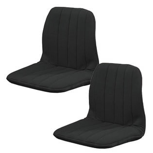 【ブラック/2個セット】背筋サポートリクライニングチェア