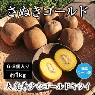 【予約受付】10/14~順次出荷【約1kg】香川県産さぬきゴールド キウイ(6-8個入)