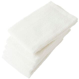 フェイスタオル【ホワイト 5枚セット】