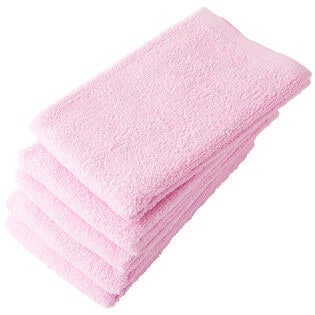フェイスタオル【ベビーピンク 5枚セット】