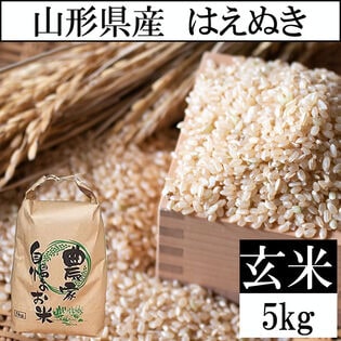 【5kg】令和7年産 山形県産 はえぬき (玄米)