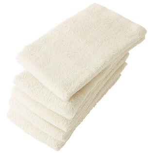 フェイスタオル【アイボリー  5枚セット】