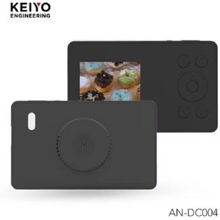 KEIYO デジタルカメラ 超スリム！ポケットサイズデジタルカメラ AN-DC004BK ブラック