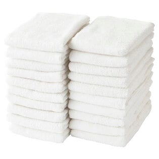 フェイスタオル【ホワイト 20枚セット】