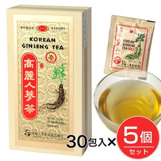 【賞味期限間近】【150包】高麗人参茶顆粒 3g×30包×5個セット