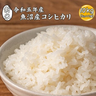 【10kg(5kg×2袋)】魚沼産 コシヒカリ (精白米) 国産 令和7年産