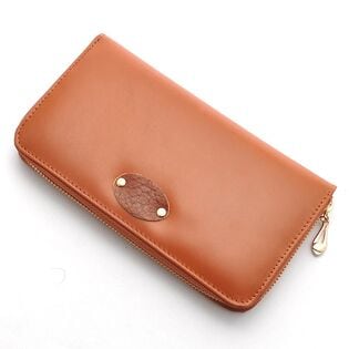 ブラウニーオイルドレザー（牛革）ラウンドファスナーレディース長財布 20065