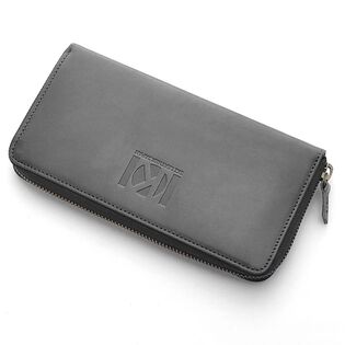 【日本製財布】栃木レザー（ヴォーノアニリン）ラウンドファスナー 長財布 ブラック