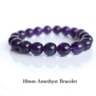 【レディース/アメジスト 10mm】パワーストーンブレスレット