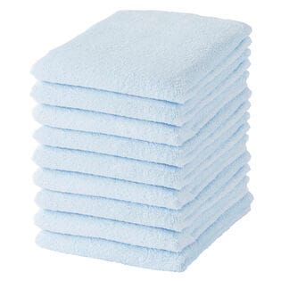 バスタオル《 ライトブルー 9枚セット 》