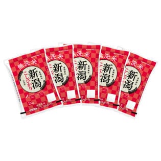 【計10kg(2kg×5袋)】新米 [精米] 令和7年産 新潟県産コシヒカリ 無洗米