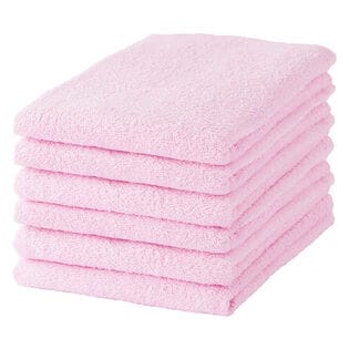 バスタオル《ベビーピンク 6枚セット》