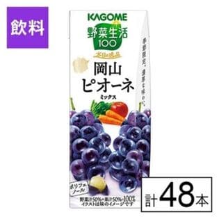 カゴメ 野菜生活100 本日の逸品 岡山ピオーネミックス 195ml×48本