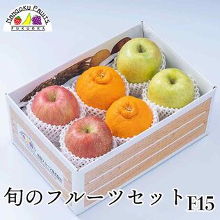 【予約受付】12月中旬~順次出荷　 旬のフルーツセットF15(赤林檎・青林檎・柑橘)