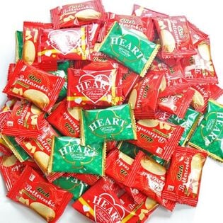 【 50コ】不二家 ミニハートチョコレート2種とリッチバタークッキー