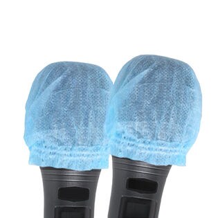 マイクカバー 使い捨て 100枚 セット  ブルー