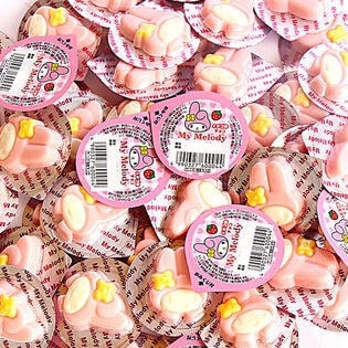 【50コ】丹生堂 見た目もかわいい！ちっちゃなマイメロディ レリーフチョコ(いちご味)