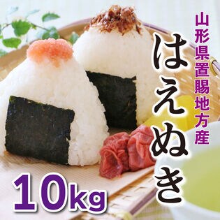 【10kg】令和7年産 新米  山形県置賜産はえぬき（5kg×2袋）