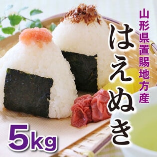 【5kg】令和7年産 新米  山形県置賜産はえぬき（5kg×1袋）