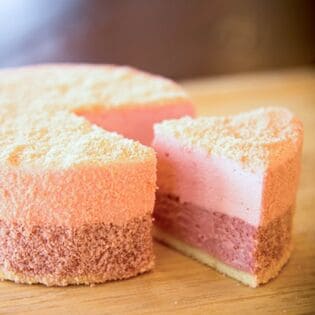 【4号】2層仕立てのチーズケーキ いちごのダブルフロマージュ