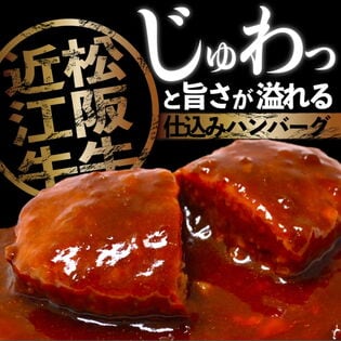 【4個入】匠風庵レンジで簡単！松阪牛・近江牛仕込みハンバーグ