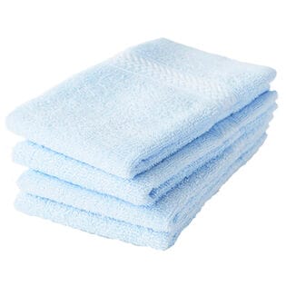 ハンドタオル【ライトブルー　4枚セット】