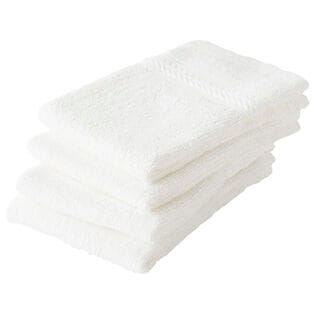ハンドタオル【ホワイト　4枚セット】