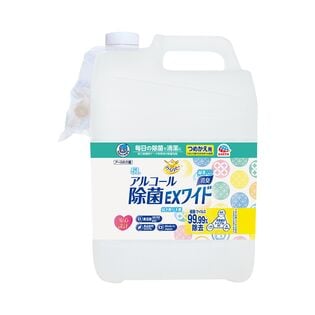 【つめかえ5L×1点】ヘルパータスケ らくハピ アルコール除菌EXワイド