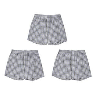 【グレー/3XLサイズ】メンズトランクス 3枚セット