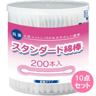 【200本入り×10点セット】コットン・ラボ スタンダード綿棒