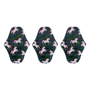 【ユニコーン/3枚セット】洗えるロング布ナプキン