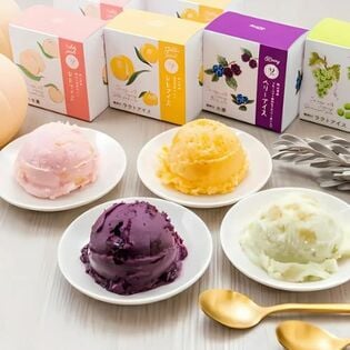 【80ml×8個】果実ごろごろアイス 晴れの国岡山セット
