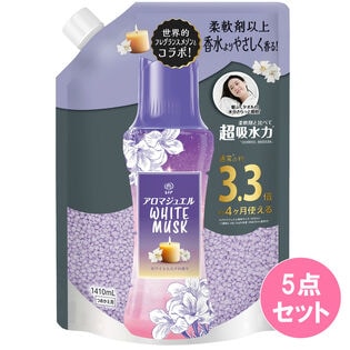 レノア アロマジュエル ホワイトムスクの香り 詰替え超特大1410ML×5点セット