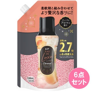 レノアオードリュクスアロマジュエル エターナル ホワイトムスク＆アプリコット 替え超特大×6点セット