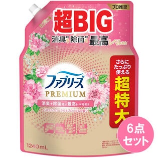 ファブリーズ W除菌＋消臭 プレミアム パステルフローラル＆ブロッサム 1240ML×6点セット