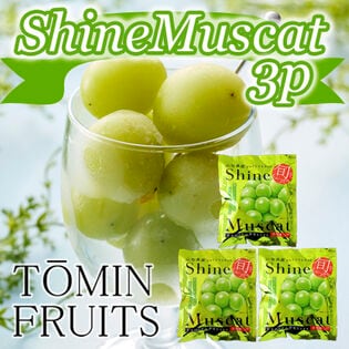 【100g×3袋】「凍眠フルーツ」 シャインマスカット3袋セット