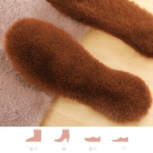 【ブラウン/36(23.0cm)】もこもこインソール