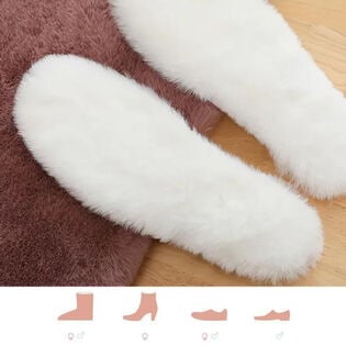 【ホワイト/40(25.0cm)】もこもこインソール