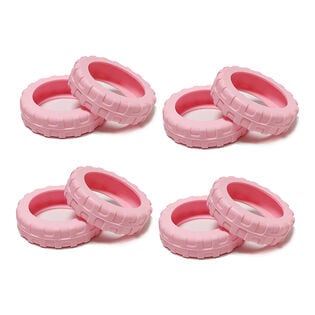 【ピンク/L】キャスターカバー 8個セット