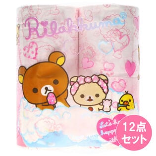 リラックマトイレロール12点セット【4Rダブル】