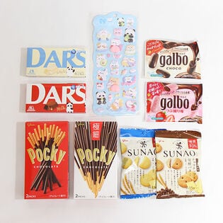 ＜ぷにぷにおしりシール付き＞グリコ 明治 森永 お菓子セット(8コ)