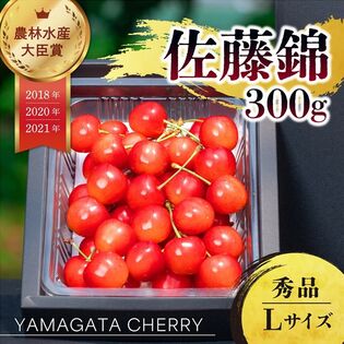 【予約受付】6/10~順次出荷【300g/Lサイズ】山形県産さくらんぼ「佐藤錦」秀品 【冷蔵】