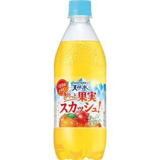 サントリー天然水 きりっと果実スカッシュ！ オレンジ＆マンゴー 500ml×24本