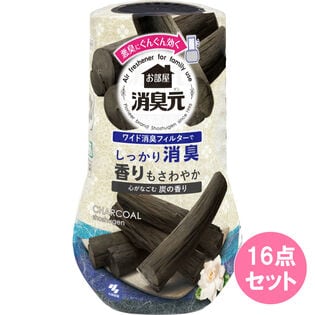 お部屋の消臭元 心がなごむ炭の香り 400ML×16点セット