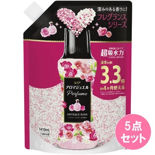 レノア アロマジュエル アンティークローズ＆フローラルの香り つめかえ用1410ML×5点セット