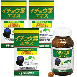 【日替わり数量限定】【3本セット(1本あたり100粒)】マルマン/イチョウ葉エキス※箱擦れ有り【先行チケット利用NG】