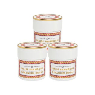 【賞味期限要確認】【3個】コンフィチュール・パリジェンヌ フレーズ フランボワーズ ゼラニウム